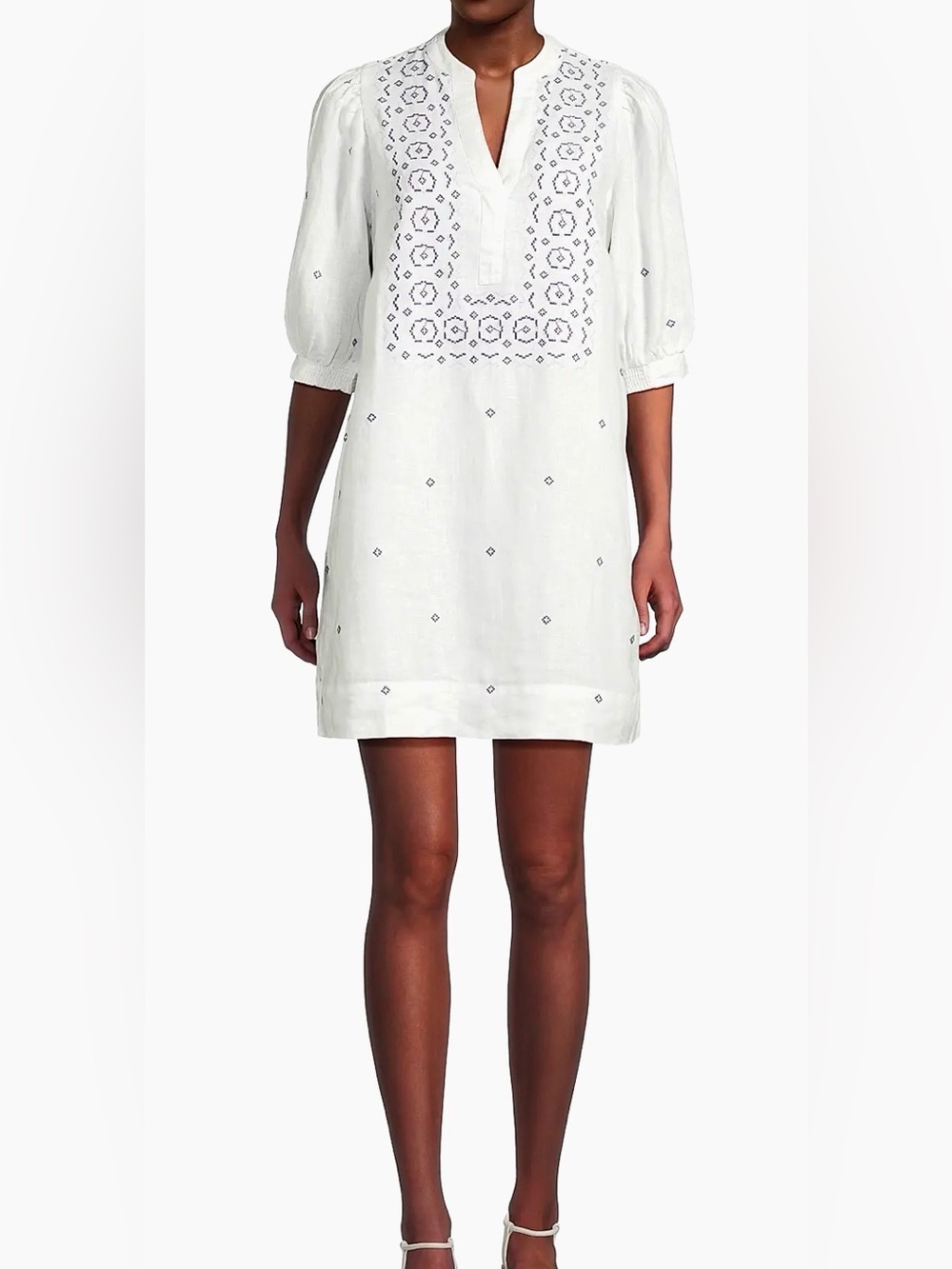 Lilly Pulitzer Women’s Mialeigh Embroidered Linen Shift Dress - Picture 3 of 14